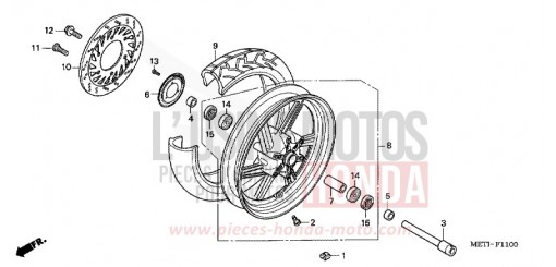 FRONT WHEEL CBF5006 de 2006